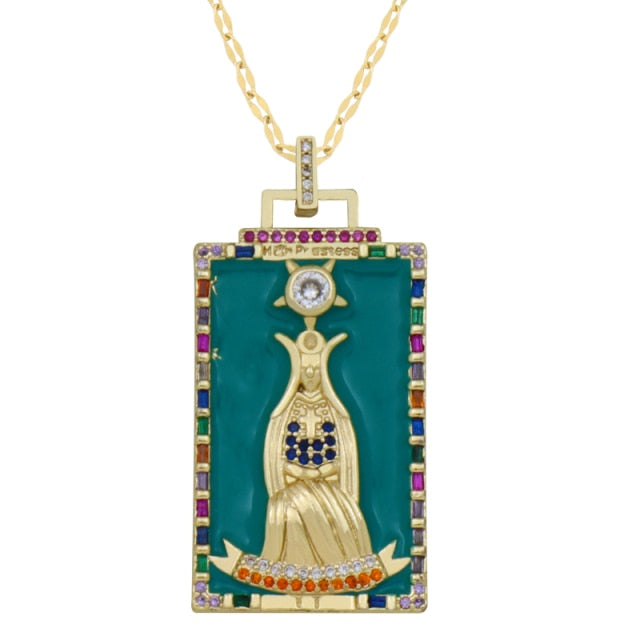 Diamond Tarot Card Necklaces by White Market