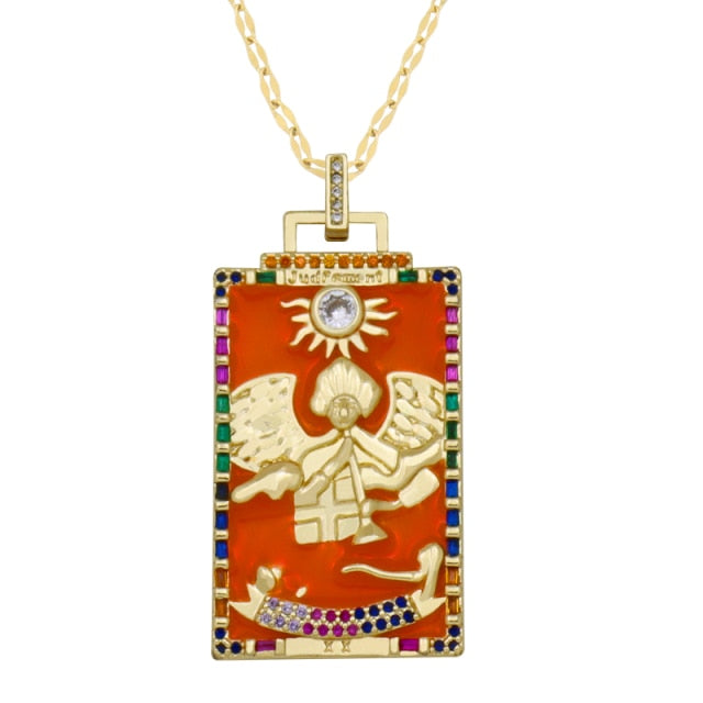 Diamond Tarot Card Necklaces by White Market