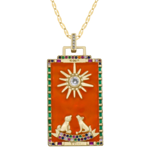 Diamond Tarot Card Necklaces by White Market