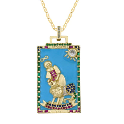 Diamond Tarot Card Necklaces by White Market