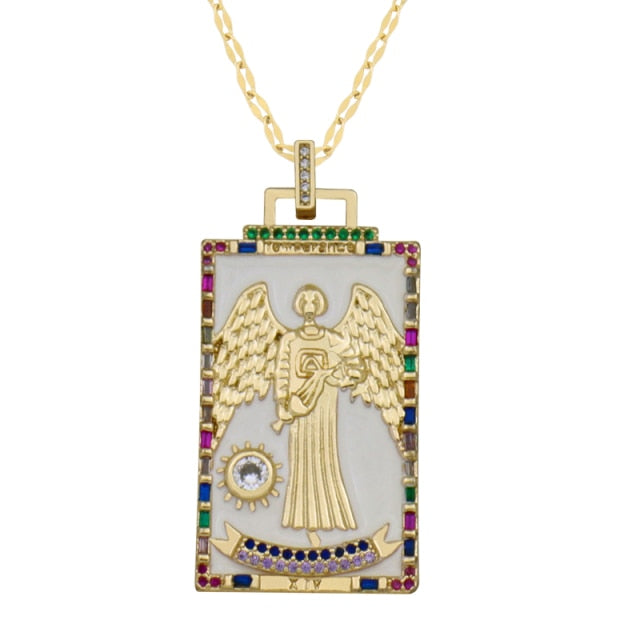 Diamond Tarot Card Necklaces by White Market