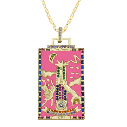 Diamond Tarot Card Necklaces by White Market