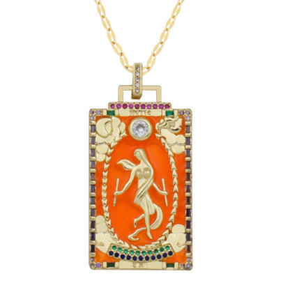 Diamond Tarot Card Necklaces by White Market