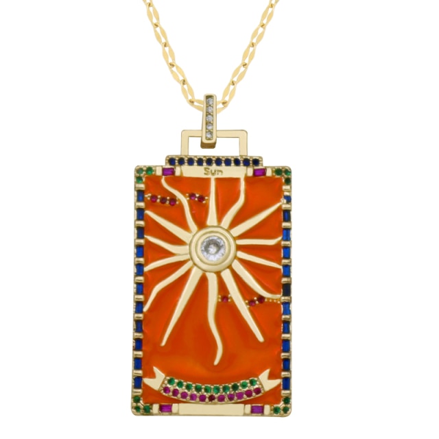 Diamond Tarot Card Necklaces by White Market