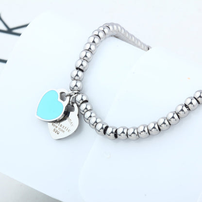 Heart Locket Ball Chain Bracelet by White Market