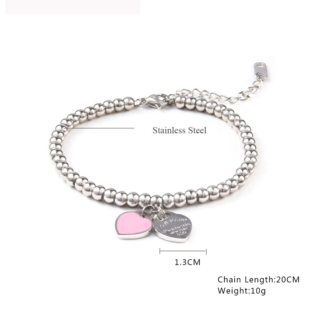 Heart Locket Ball Chain Bracelet by White Market