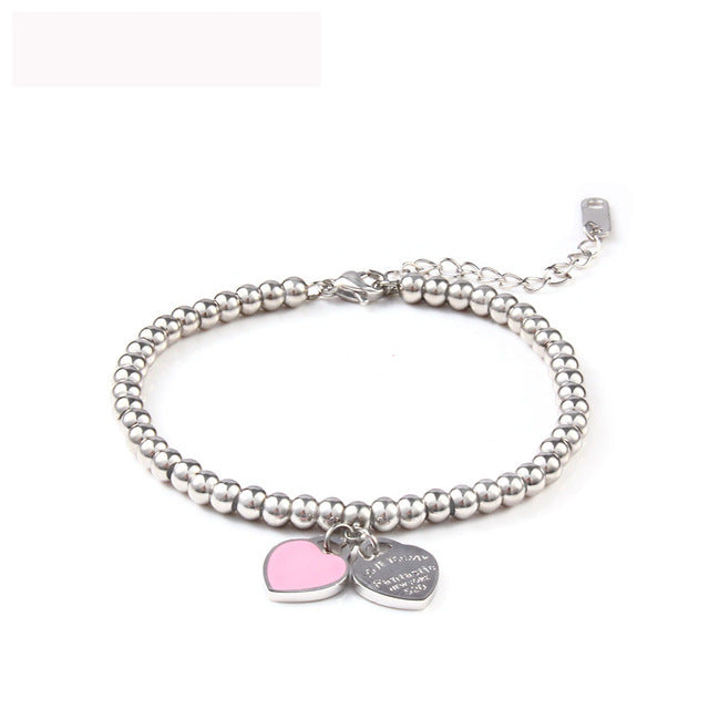 Heart Locket Ball Chain Bracelet by White Market