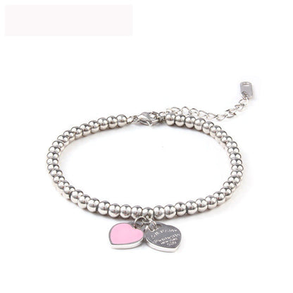 Heart Locket Ball Chain Bracelet by White Market