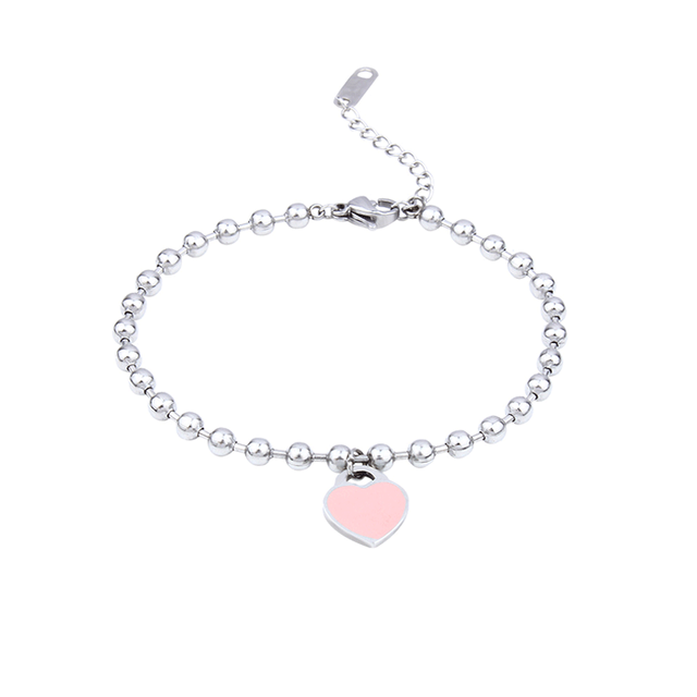 Heart Locket Ball Chain Bracelet by White Market