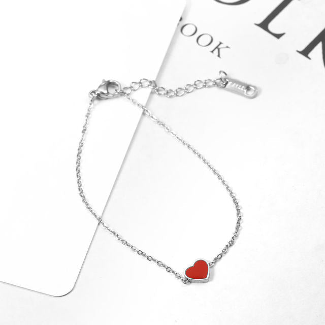 Heart Locket Ball Chain Bracelet by White Market