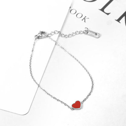 Heart Locket Ball Chain Bracelet by White Market