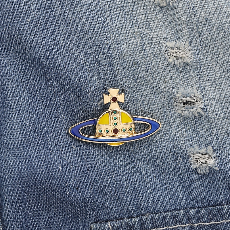 Cosmic Spaceship Pin by White Market