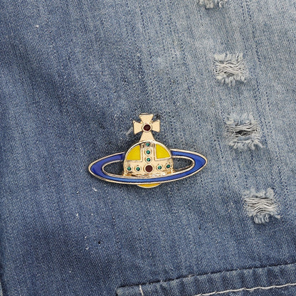 Cosmic Spaceship Pin by White Market