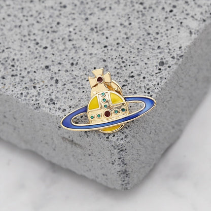 Cosmic Spaceship Pin by White Market