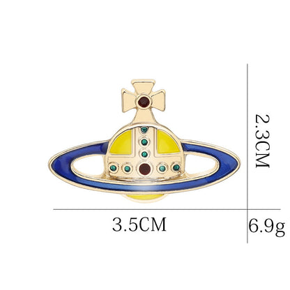 Cosmic Spaceship Pin by White Market