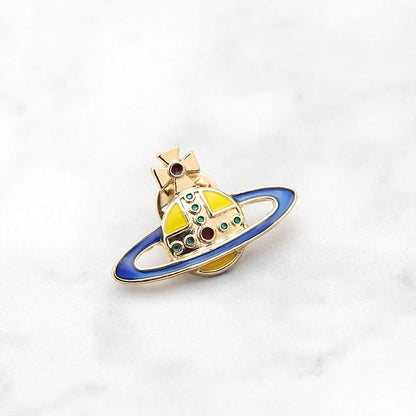 Cosmic Spaceship Pin by White Market