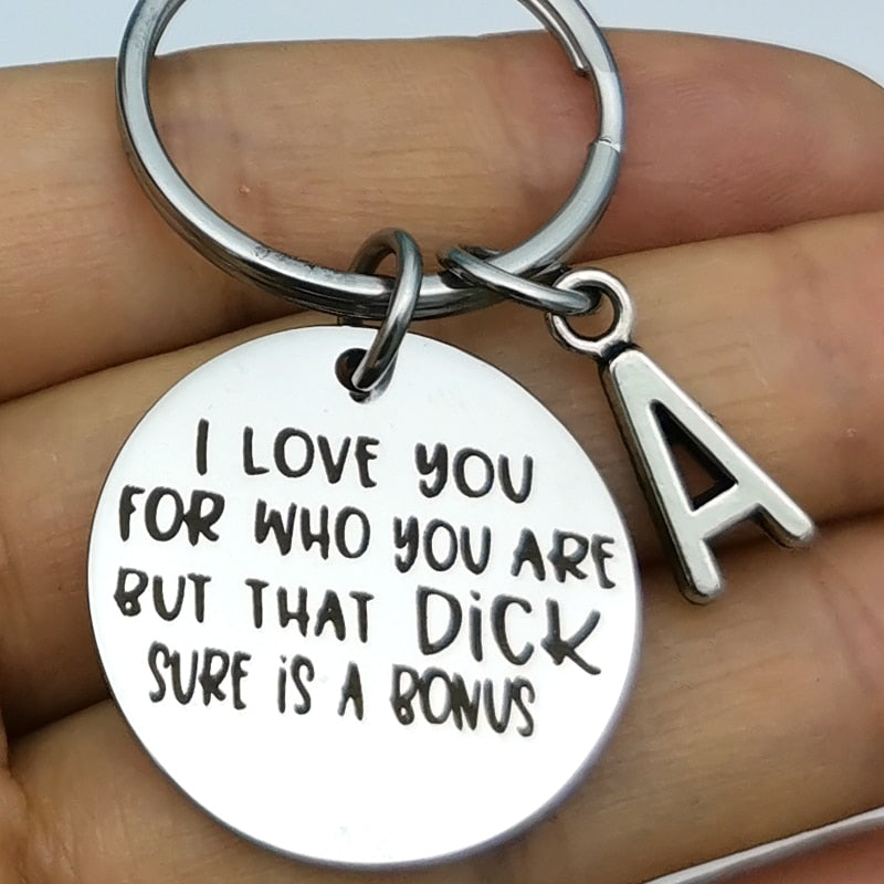 "I Love You For Who You Are" Keychain by White Market