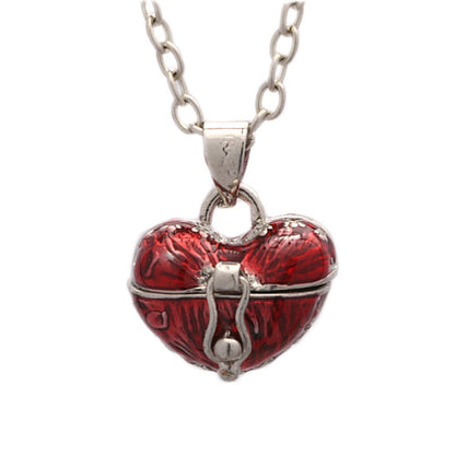 Heart Pill Case Necklace by White Market