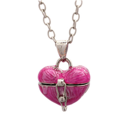 Heart Pill Case Necklace by White Market