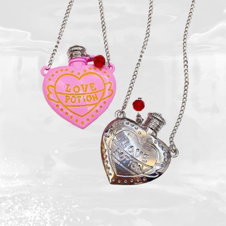 Love Potion Bottle Necklace by White Market