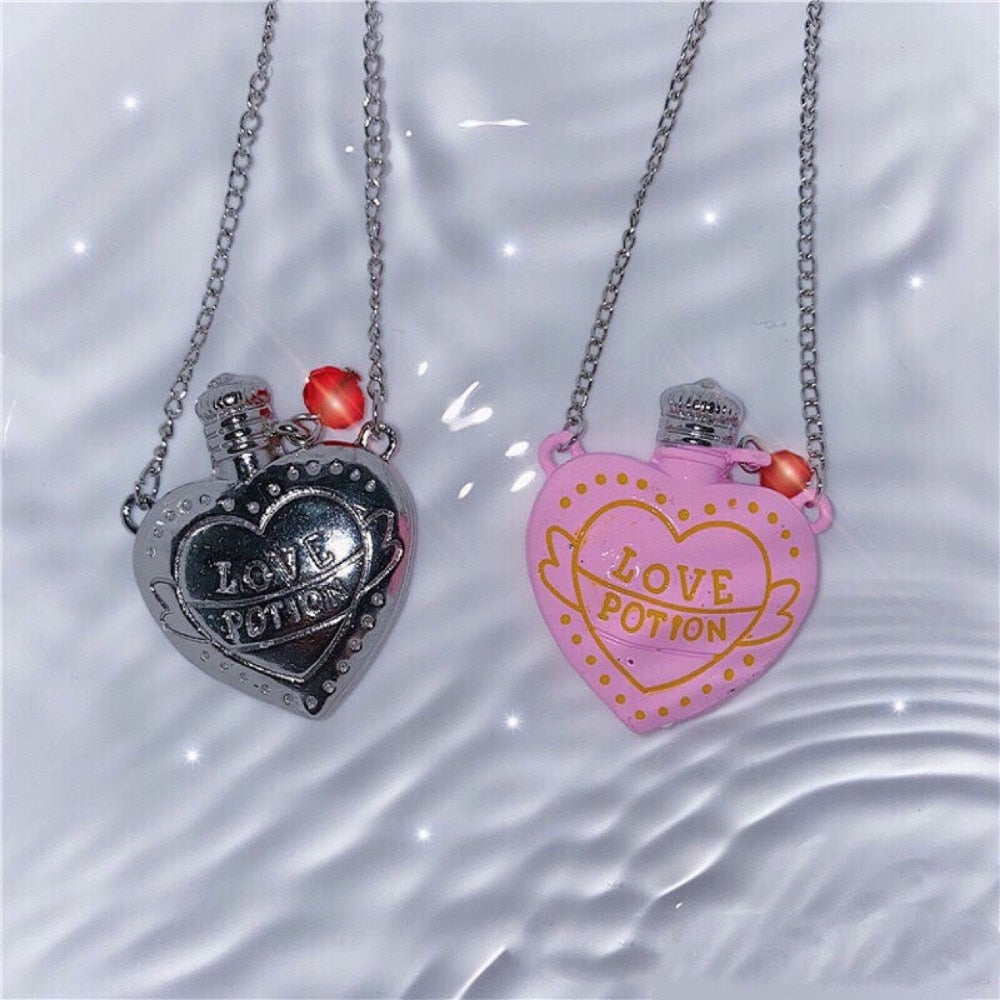 Love Potion Bottle Necklace by White Market