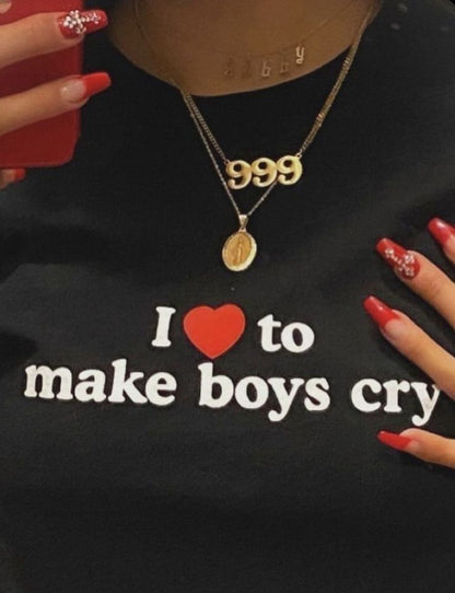 "I Love To Make Boys Cry" Tee by White Market