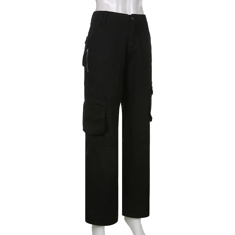 Y2K Unisex Cargo Trousers by White Market