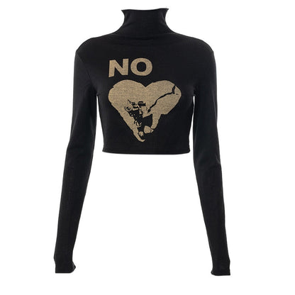 No Heart Turtleneck Sweater by White Market