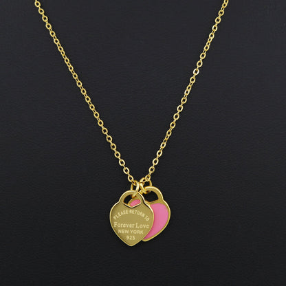 "Please Return To" Heart Necklace by White Market