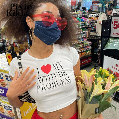 "I Love My Attitude Problem" Tee by White Market