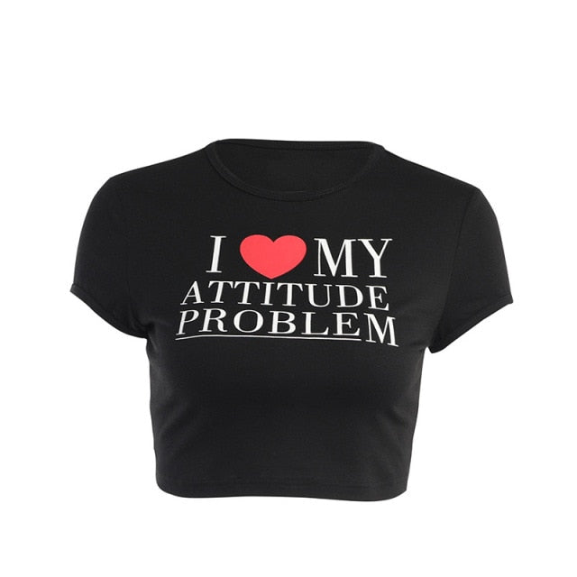 "I Love My Attitude Problem" Tee by White Market