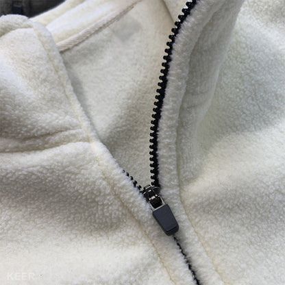 Half Zip Fleece Pullover by White Market