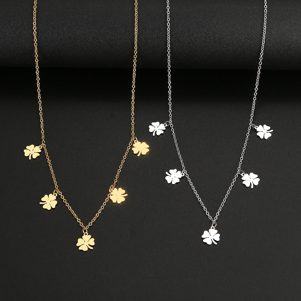 4 Leaf Clover Lucky Necklace by White Market