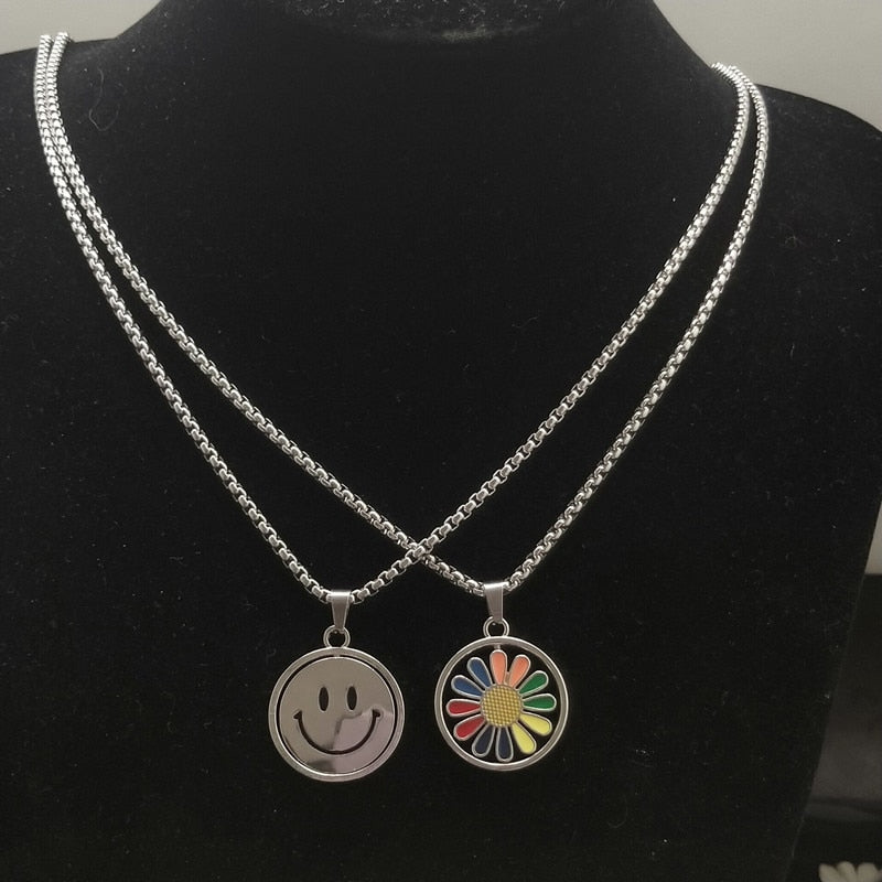 Smiley Rainbow Necklaces by White Market