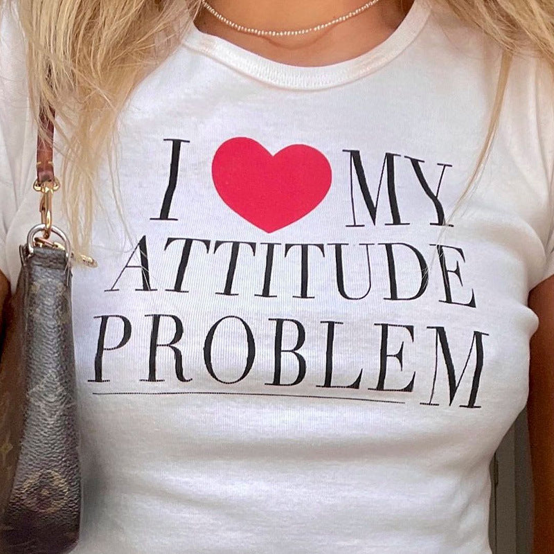 "I Love My Attitude Problem" Tee by White Market