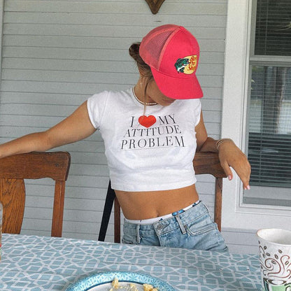 "I Love My Attitude Problem" Tee by White Market