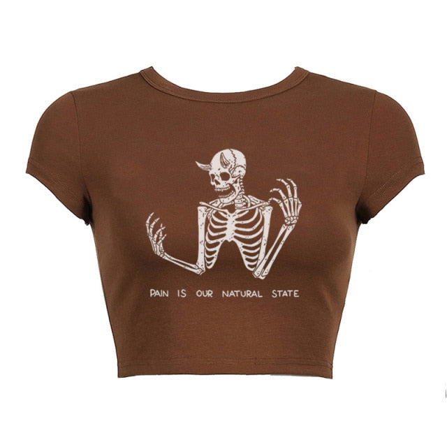 Assorted Skull Tees by White Market