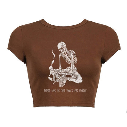 Assorted Skull Tees by White Market