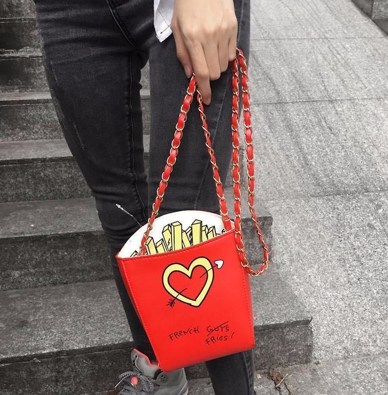 French Fries Not Guys Crossbody Bag by White Market