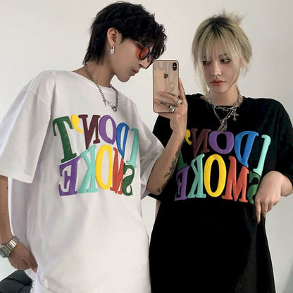 Oversized "I Don't Smoke" Rainbow Tee by White Market