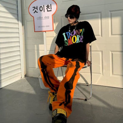 Oversized "I Don't Smoke" Rainbow Tee by White Market