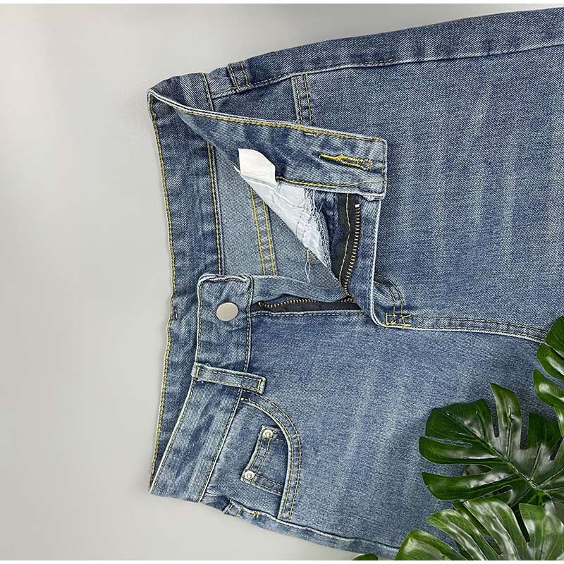 High Waist Side Split Jeans by White Market