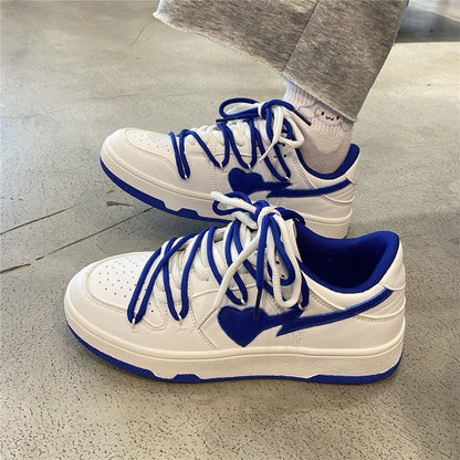 Blue Jordan Hearts Sneakers by White Market