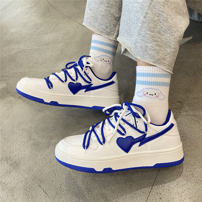 Blue Jordan Hearts Sneakers by White Market