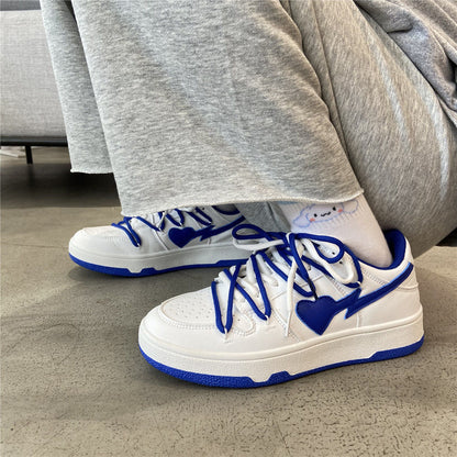 Blue Jordan Hearts Sneakers by White Market