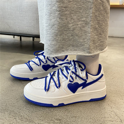 Blue Jordan Hearts Sneakers by White Market