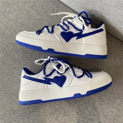 Blue Jordan Hearts Sneakers by White Market