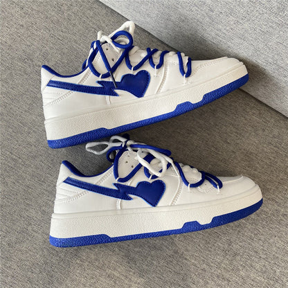 Blue Jordan Hearts Sneakers by White Market