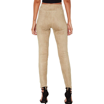 Suede Lace Up Trousers by White Market