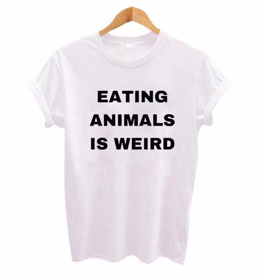 "Eating Animals Is Weird" Tee by White Market